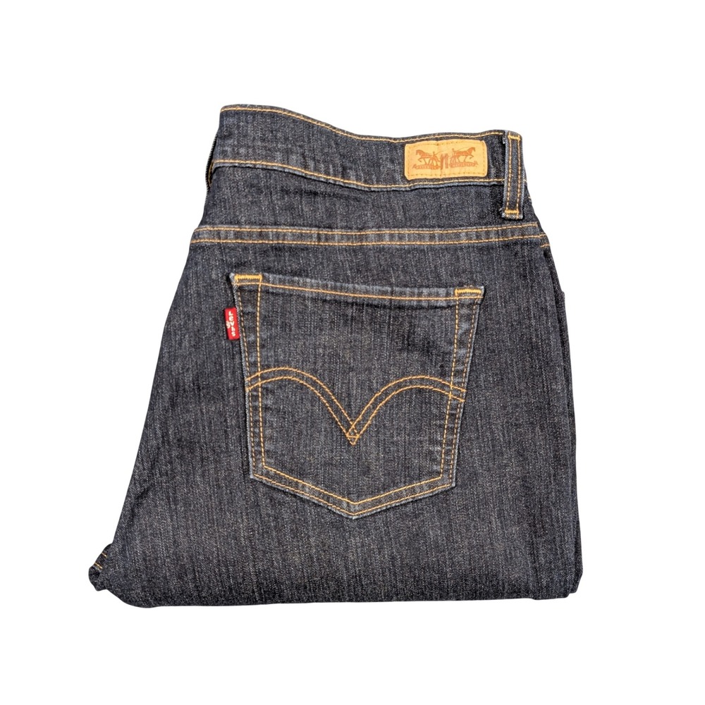 Levi's Women's 512 Perfectly Slimming Mid Rise Dark Wash Bootcut Jeans Size 16M